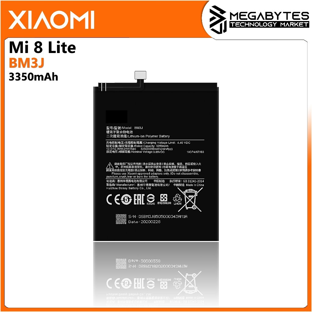 Batterie Originale Xiaomi Mi 8 Lite - Référence BM3J - Neuf Sous Blister Pour Remplacement Facile