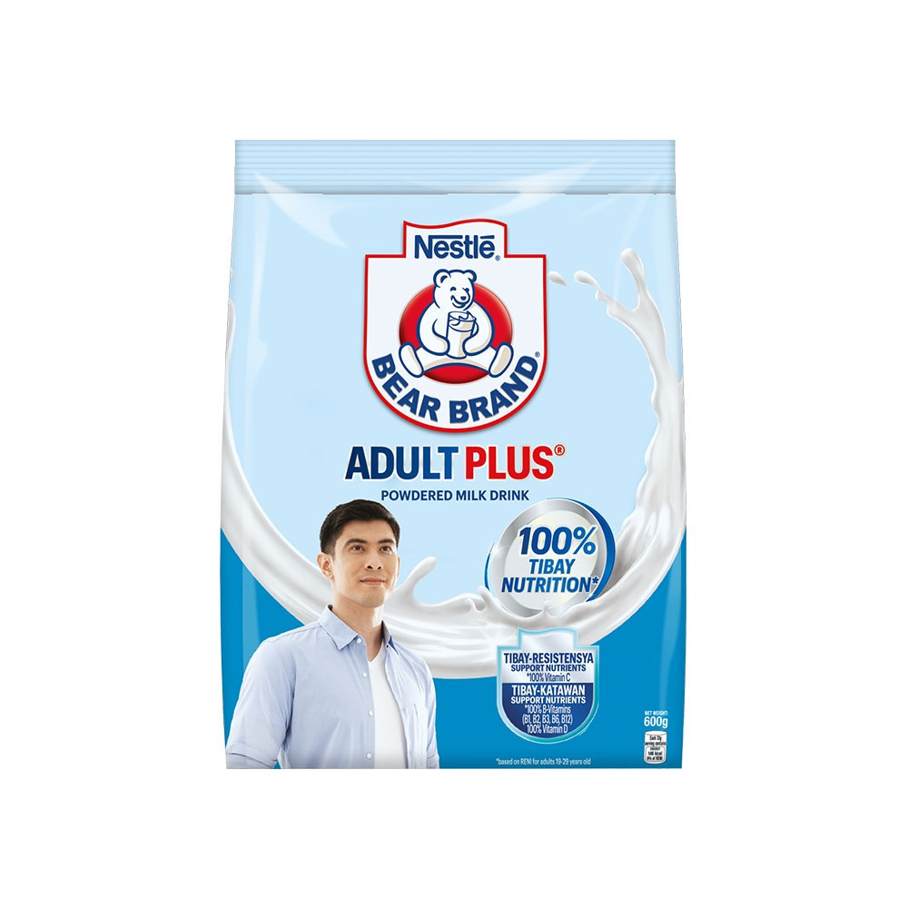 Bear Brand Adult Plus Milk Powder 600g with FREE Milk Container ...