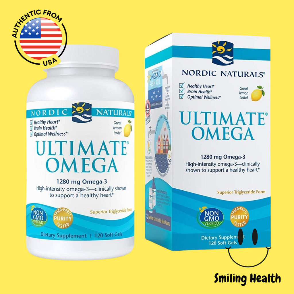 Nordic Naturals Ultimate Omega 1280mg Omega-3 Superior Triglyceride ...