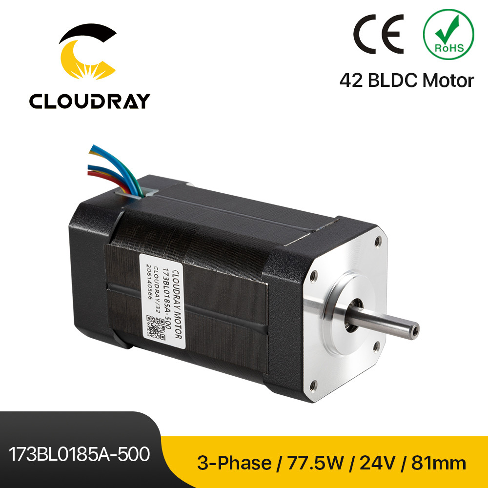 ≈Cloudray Nema17 77.5W BLDC Motor 42mm 3-Phase 4000Rpm 24VDC Square ...
