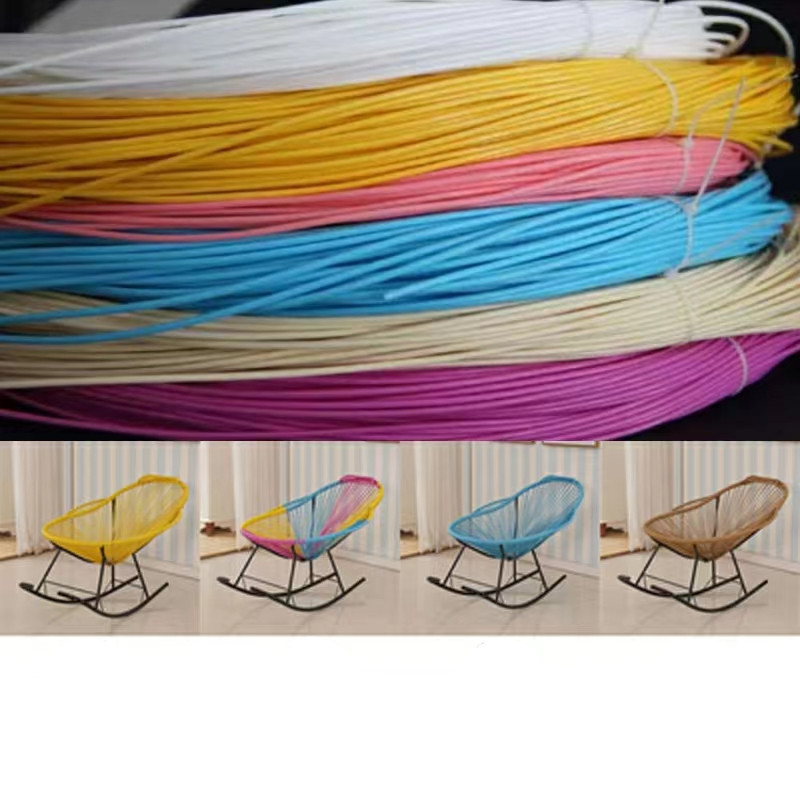 【Diameter 4mmRound hollow 500g synthetic rattan weaving material ...