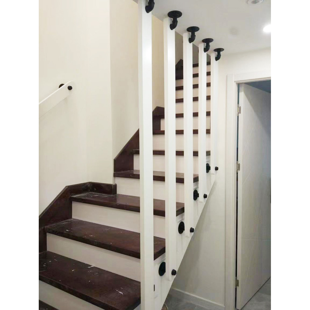 】Korea White Solid Pine Wood Decorative Corridor Safety Handrails ...
