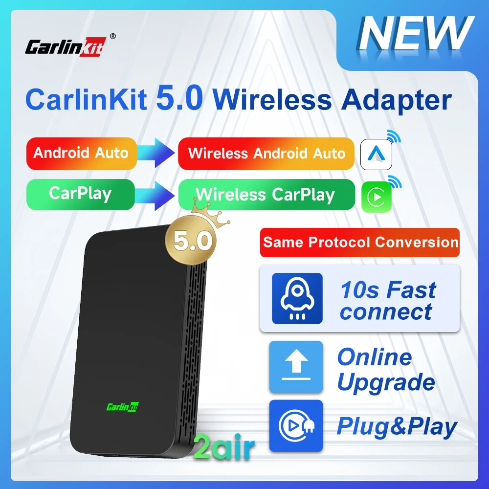 Wireless CarPlay Adapter - 3in1 Kabellos Adapter Für Auto Mit AirPlay