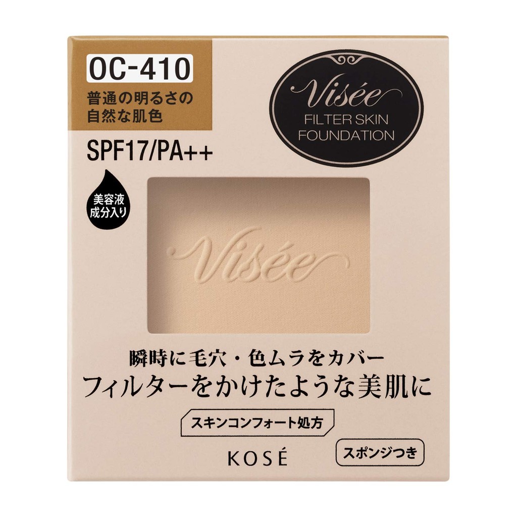 Visee Riche Filter Skin Foundation OC-410 Natural Skin Tone for Normal ...