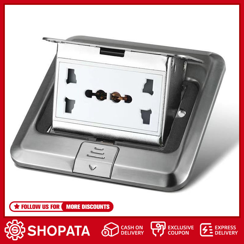 Shopata Universal 250V Floor Ground Outlet Socket 6 Prong Receptacle ...