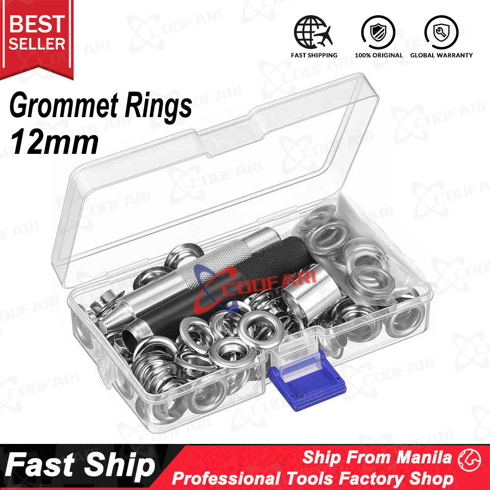 Grommet Tool Kit, Grommet Setting Tool And 100 Sets Grommets Eyelets
