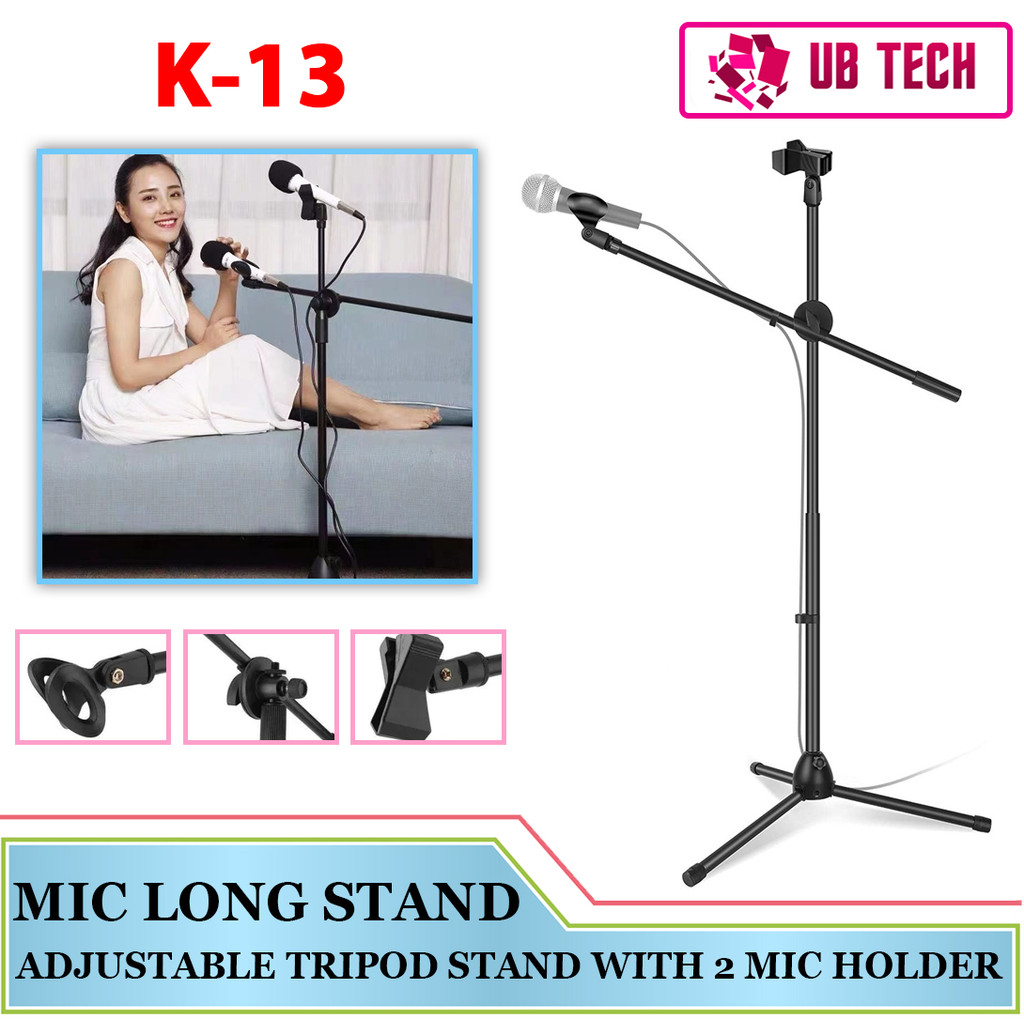 Portable K13/K12 Microphone Long Stand For Wireless Mic Heavy Duty ...
