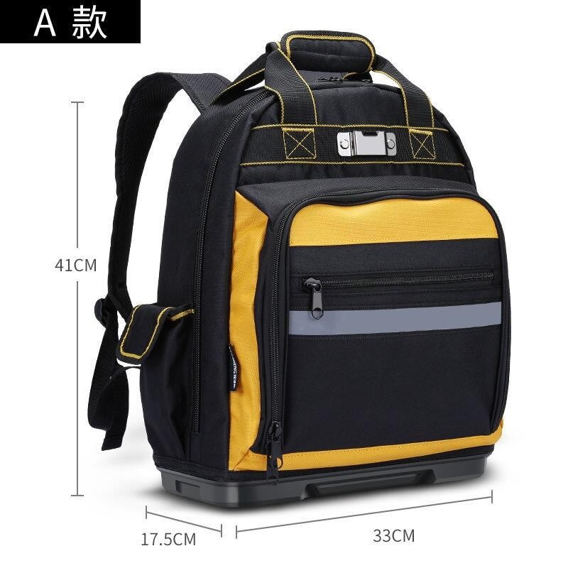 Shoulders Tool Bag Backpack Portable Multi-Ftion Electrical Maintenance ...