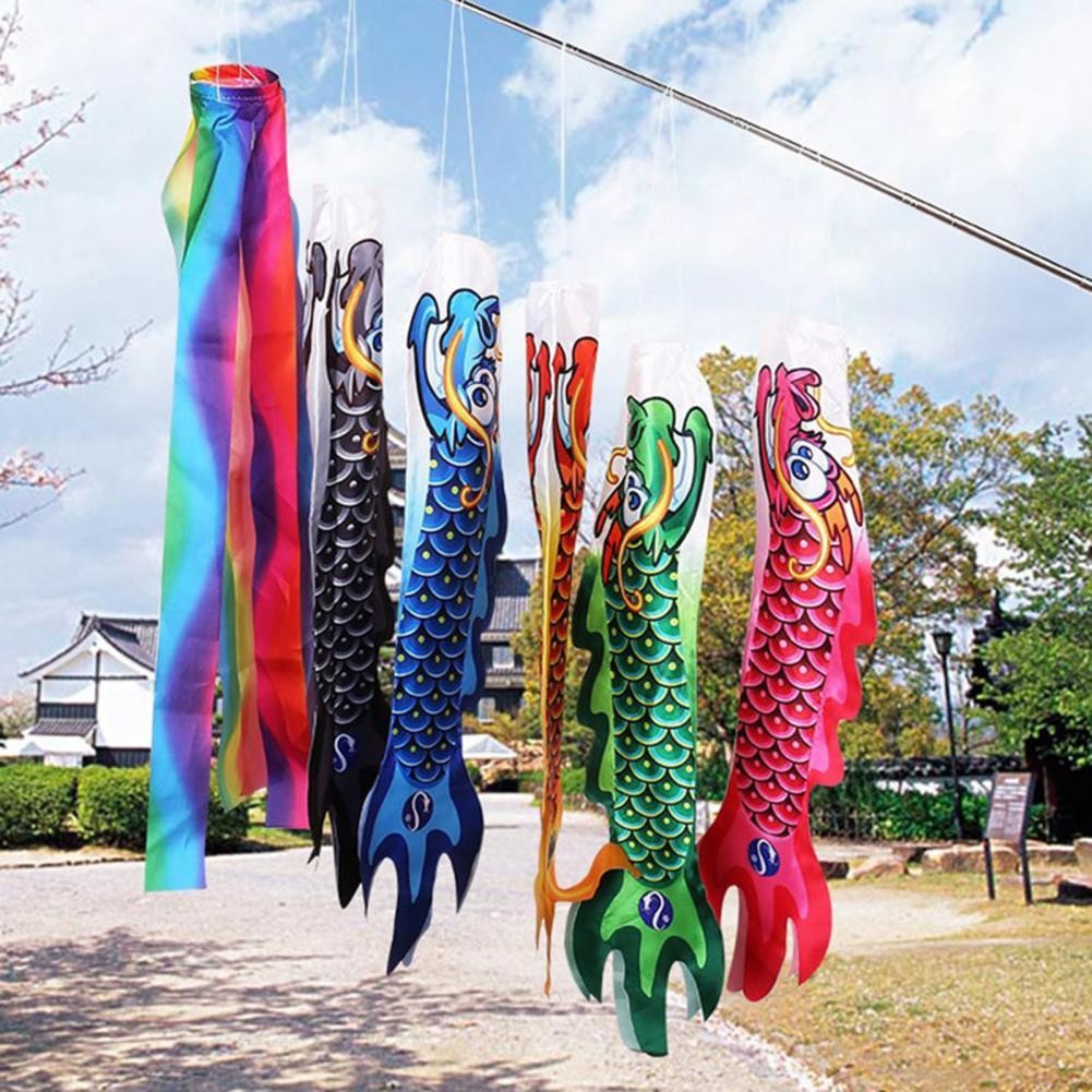 Japanese Style Windsock Streamer Fish Flag Kite Cartoon Fish Colorful ...