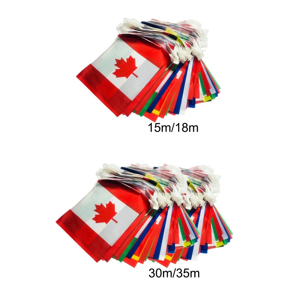 World String Flags Banner Set Easy to Install Different countries ...