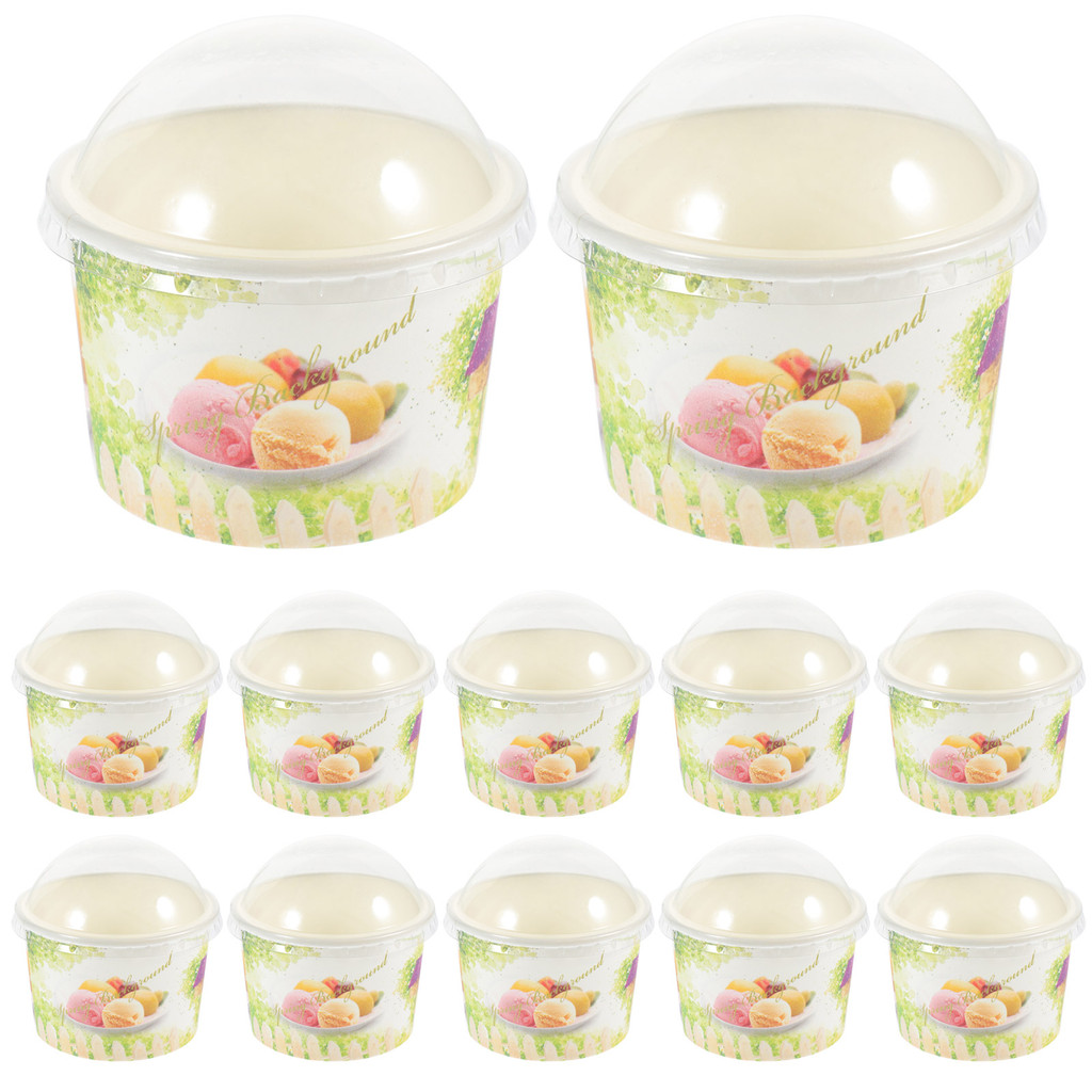 Dessert Cups Cup Cream Ice Dessert Bowls Bowl Yogurt Disposable Cake