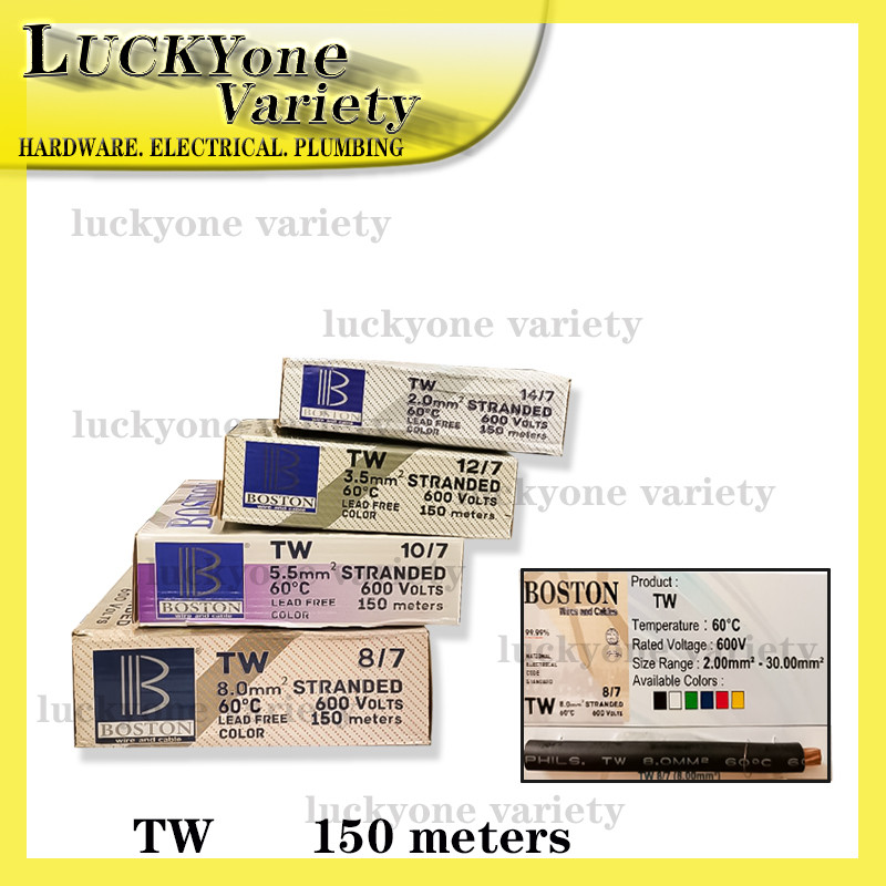 Electrical Stranded Wire Original Boston TW 14/7, 12/7, 10/7, 8/7 ...