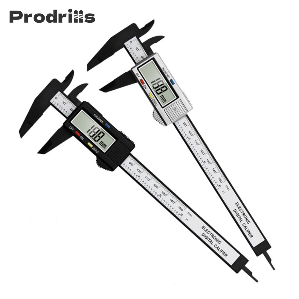 6 Inch 150mm Caliper Digital Electronic Digital Pachometer Carbon Fiber ...