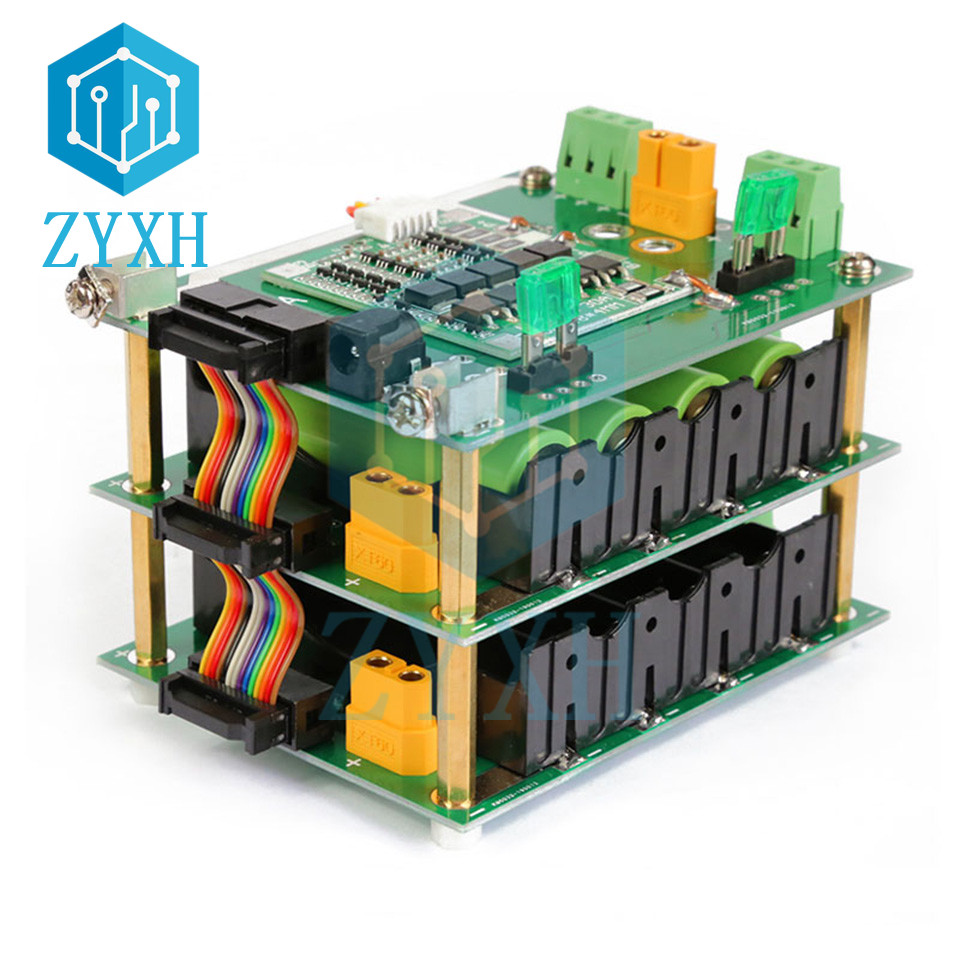 BMS 4S 30A 60A 90A 16.8V 18650 Power Wall Layer Build Lithium Battery