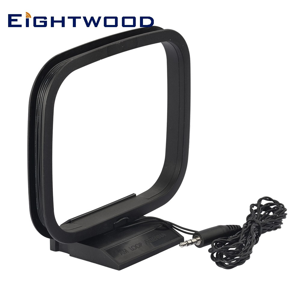 ~Eightwood AM Loop Antenna Aerial 75 Ohm 3.5mm Connector AM MW LW 300cm ...