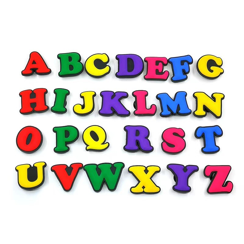 Colorful Letter Jibbitz Hole Shoes Shoe Buckle | Shopee Philippines