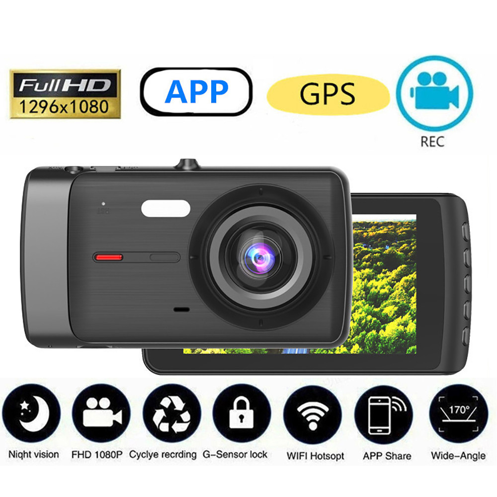 Car DVR WiFi Full HD 1080P Dash Cam Rear View Drive Video Recorder ...