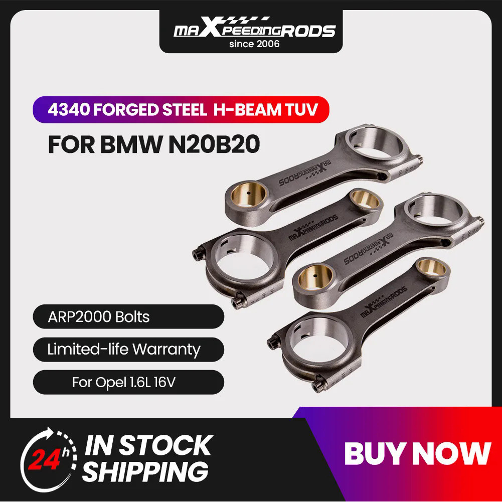 H-Beam Conrods Connecting Rods for BMW N20B20 2.0T 115 /135 /160 /170 ...