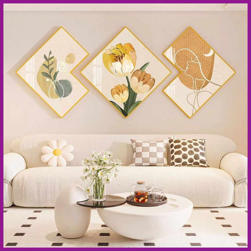 3PCS)RT^WALL$Z/decor$A/painting$I/Modern$f/living$m/room$n/frame$a ...