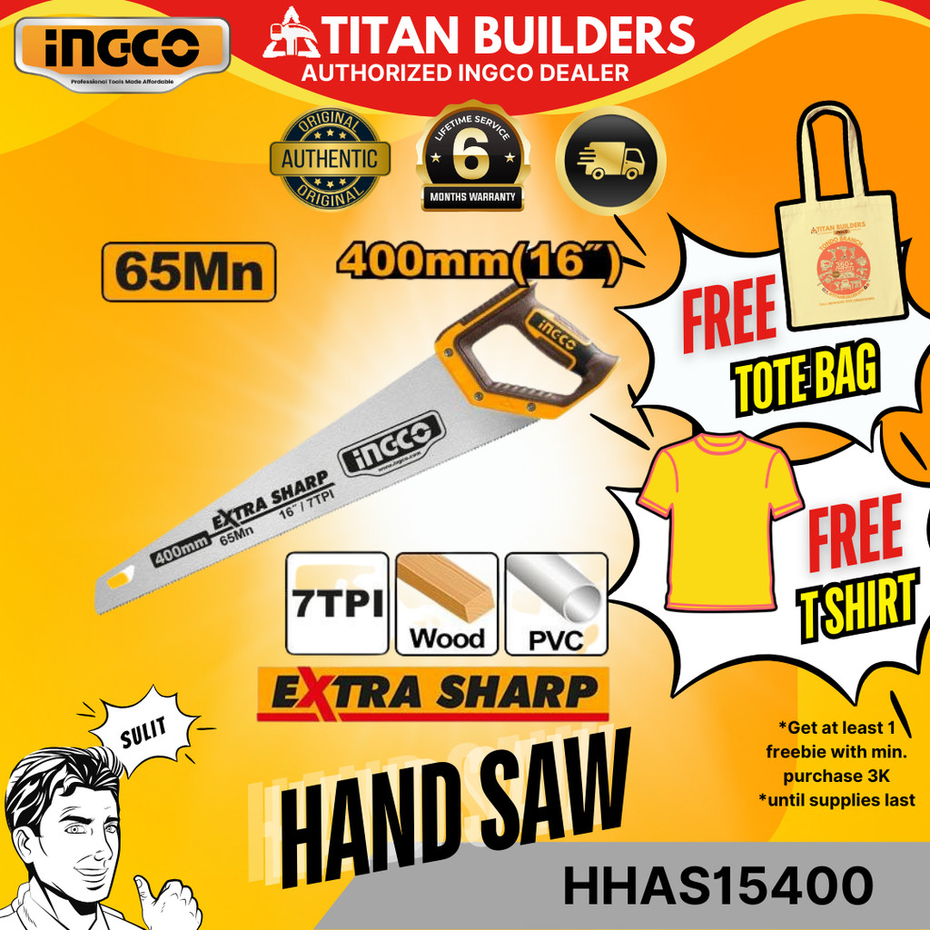 Ingco by Titan Hand Saw 16