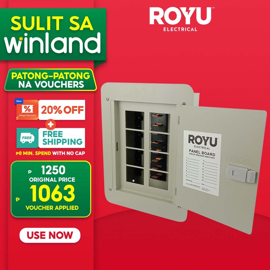 Royu by Winland Electrical Circuit Breaker Metal Base Panel Flush Nema ...