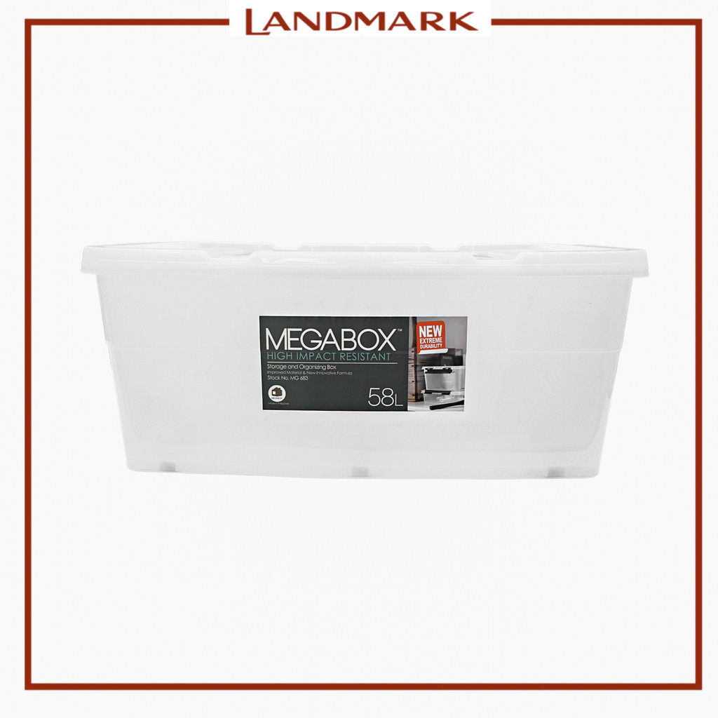 Megabox Storage Box 58L 44 x 64 x 26cm (MG-683) | Shopee Philippines