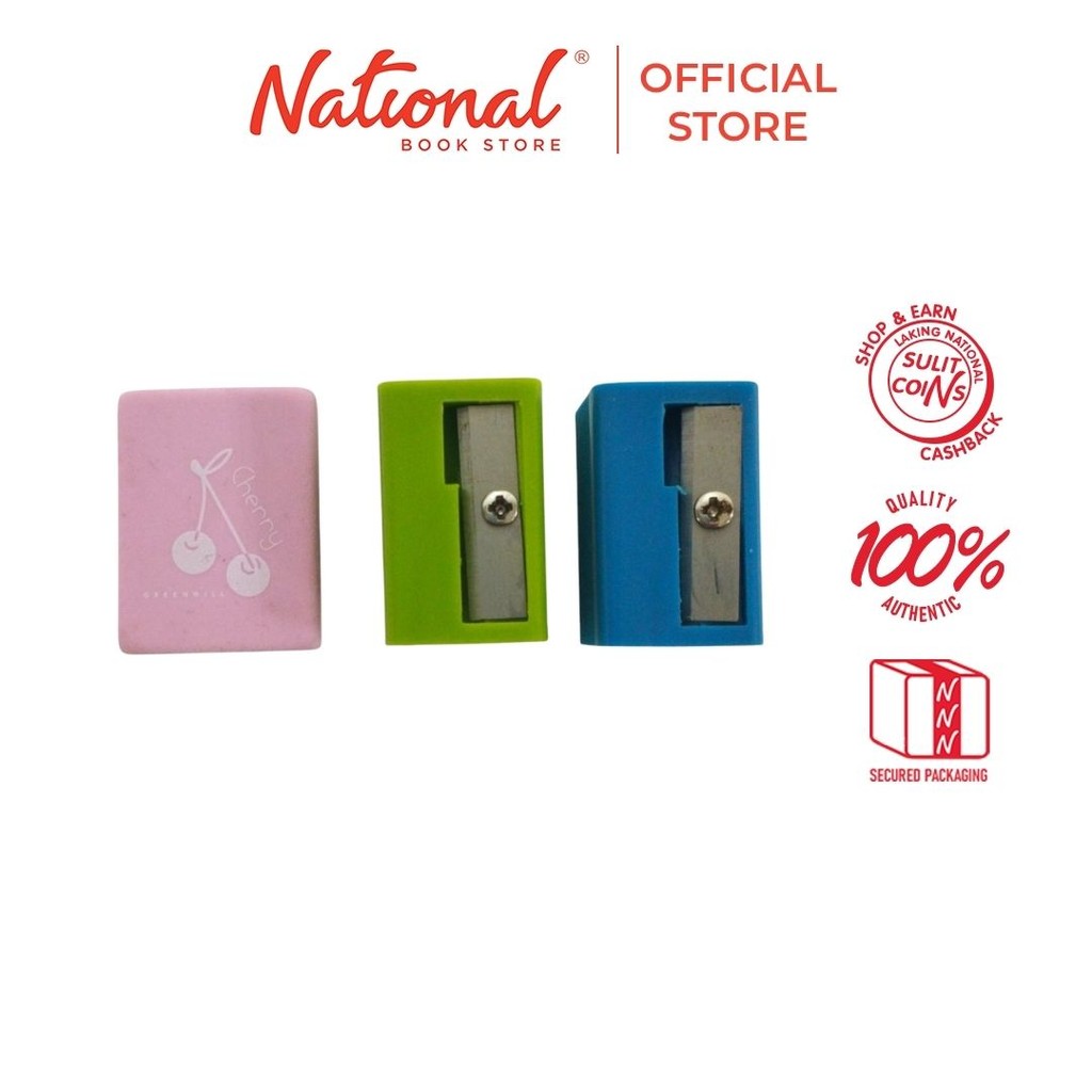 Crystal One-Hole Sharpener with 1 Free Rubber Eraser 2's 310S2 - School ...