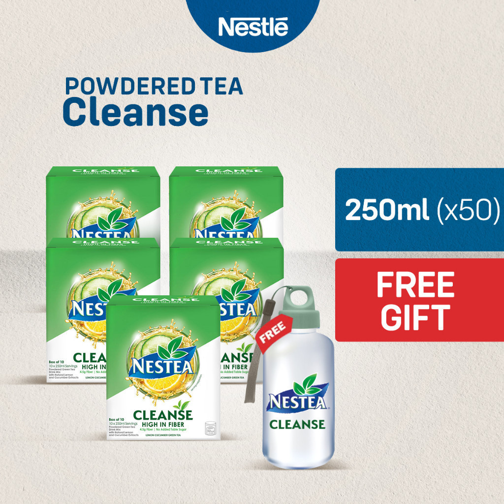 Nestea Cleanse Lemon Cucumber Powdered Green Tea with Fiber 250ml ...