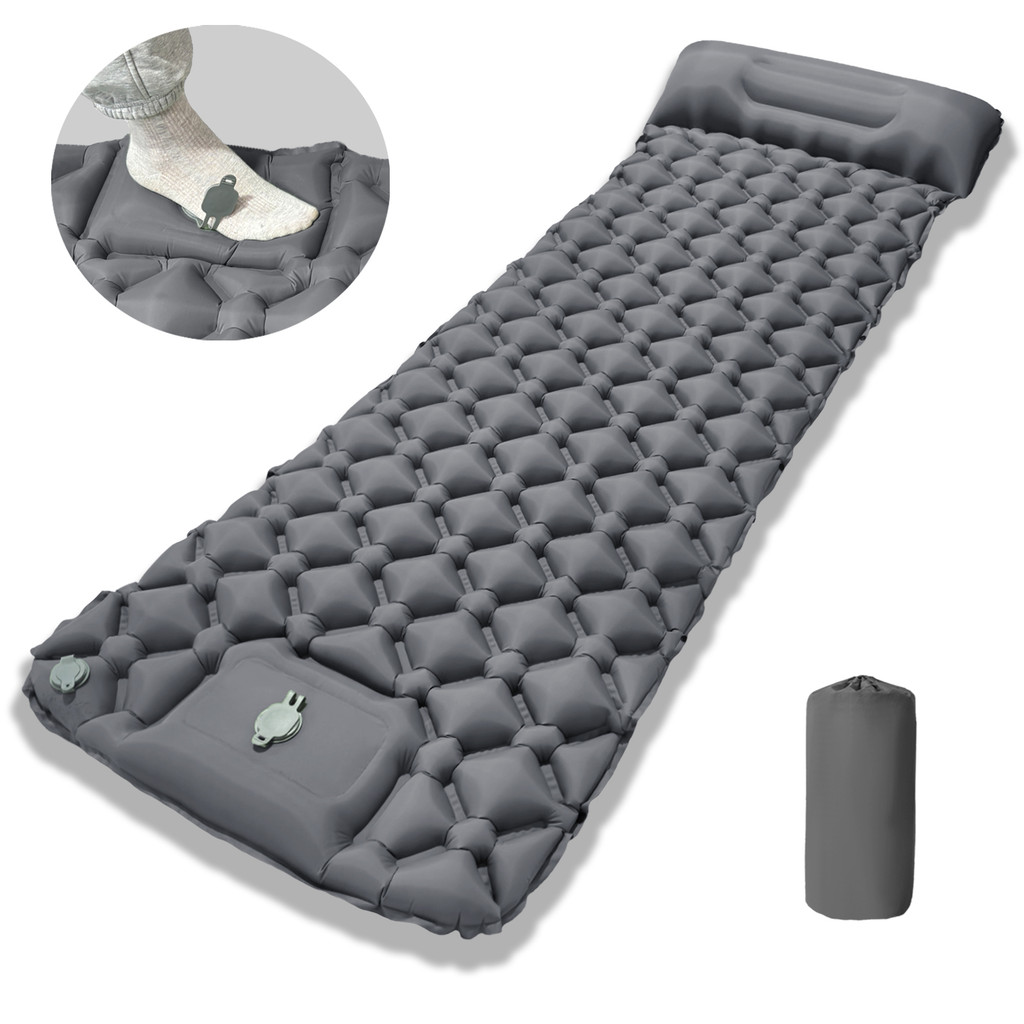 Mattresses Portable Inflatable Bed with Pillow Folding Camping Bed ...