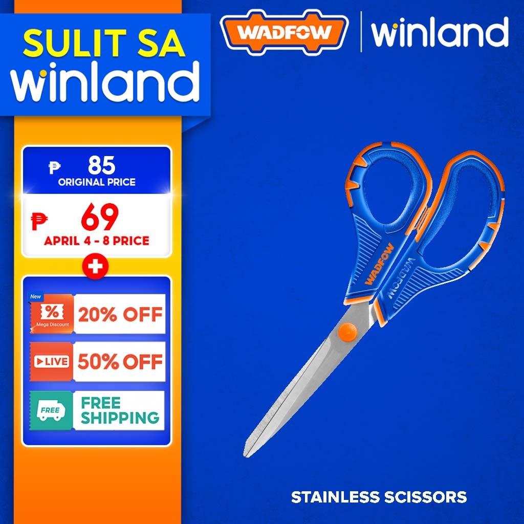 Wadfow by Winland Stainless Steel Scissors Gunting 215mm/8.5