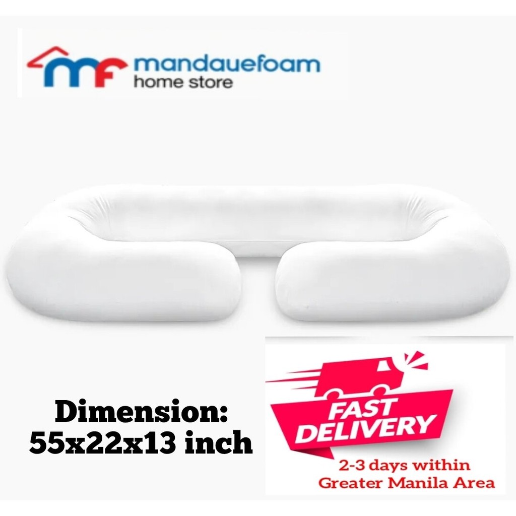 ORIGINAL Mandaue Foam MATERNITY PILLOW 55 x 22 x 13 in Shopee Philippines