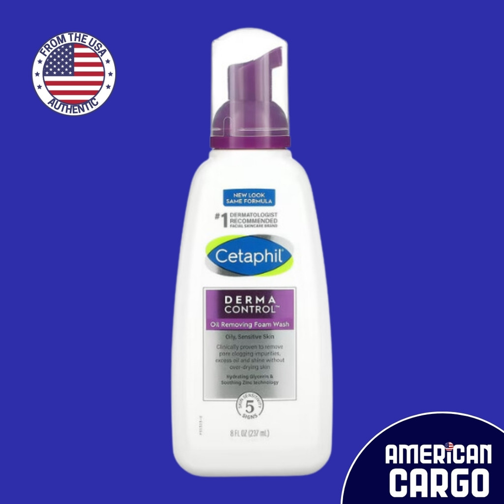 Cetaphil Derma Control Oil Removing Foam Wash, 8 fl oz | Shopee Philippines