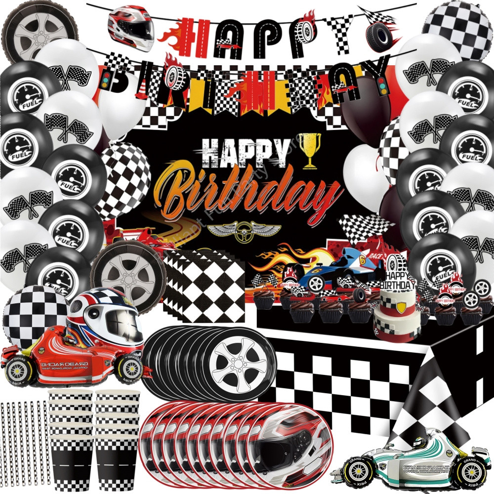Race Car Birthday Decorations - Car Themed Party Supplies