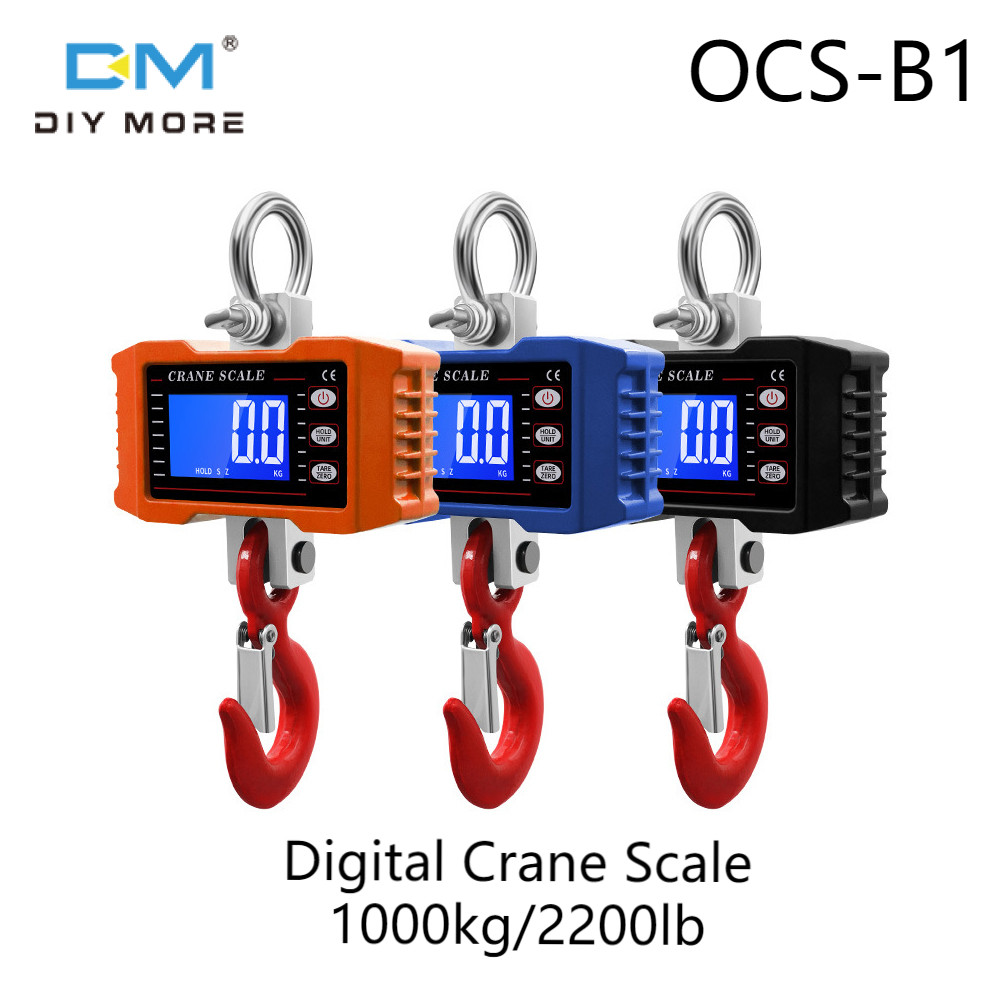 diymore Digital Crane Scale Heavy Duty 1000kg/2200lb Digital Hanging