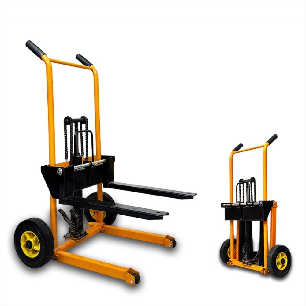 Mini forklift manual hydraulic stacker light small handling | Shopee ...