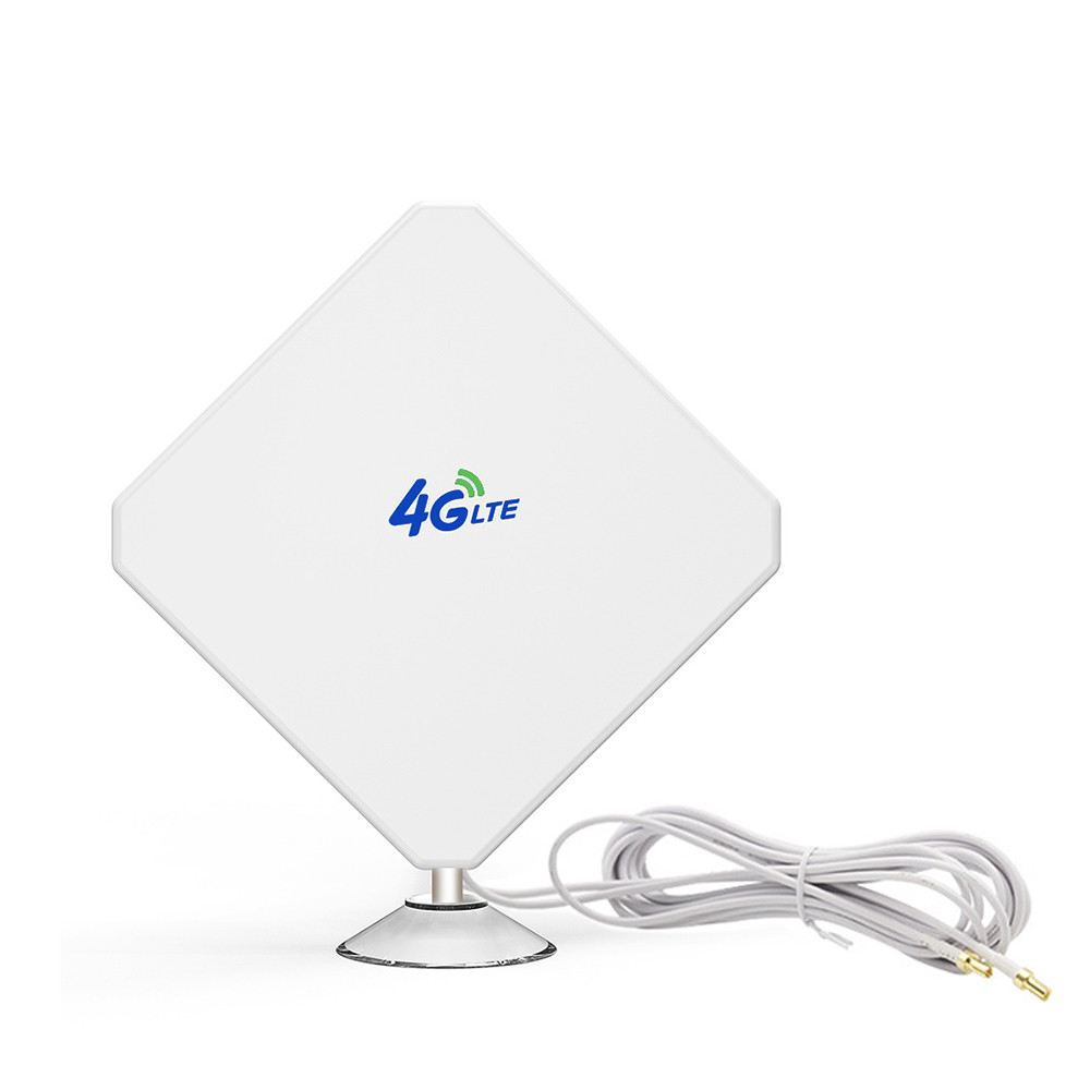 Antena 4G LTE 35dBi Con Conector SMA Macho Y Cable 2m - Mejora La Señal Para Routers Y Módems (Omnidireccional)