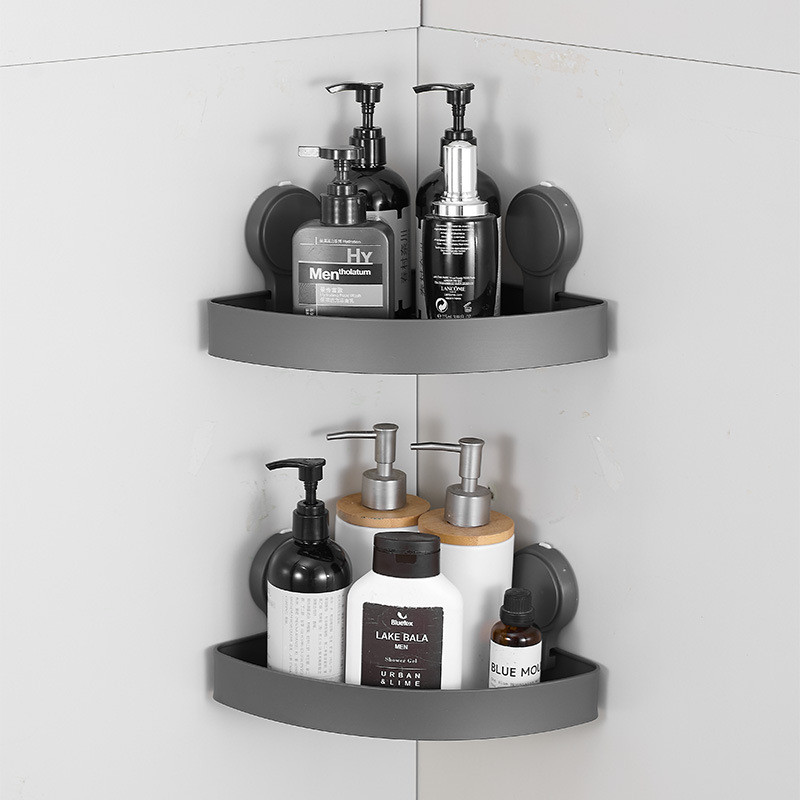 Wall Hanging Corner Rectangular Rack Bathroom Shelf Towel Rack Shelves ...