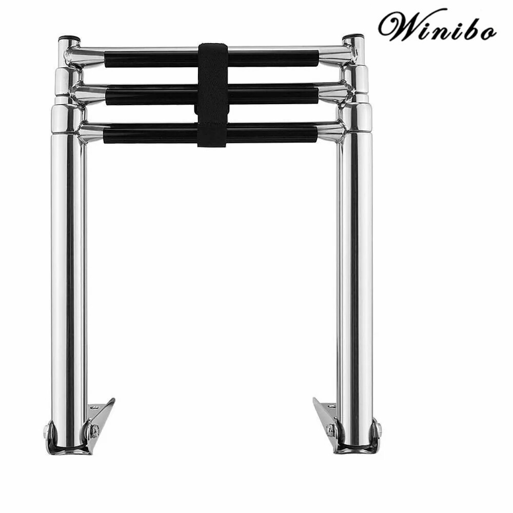 winibio Heavy Duty Boat Telescopic 2/3/4 Step Ladder,Stainless Steel ...
