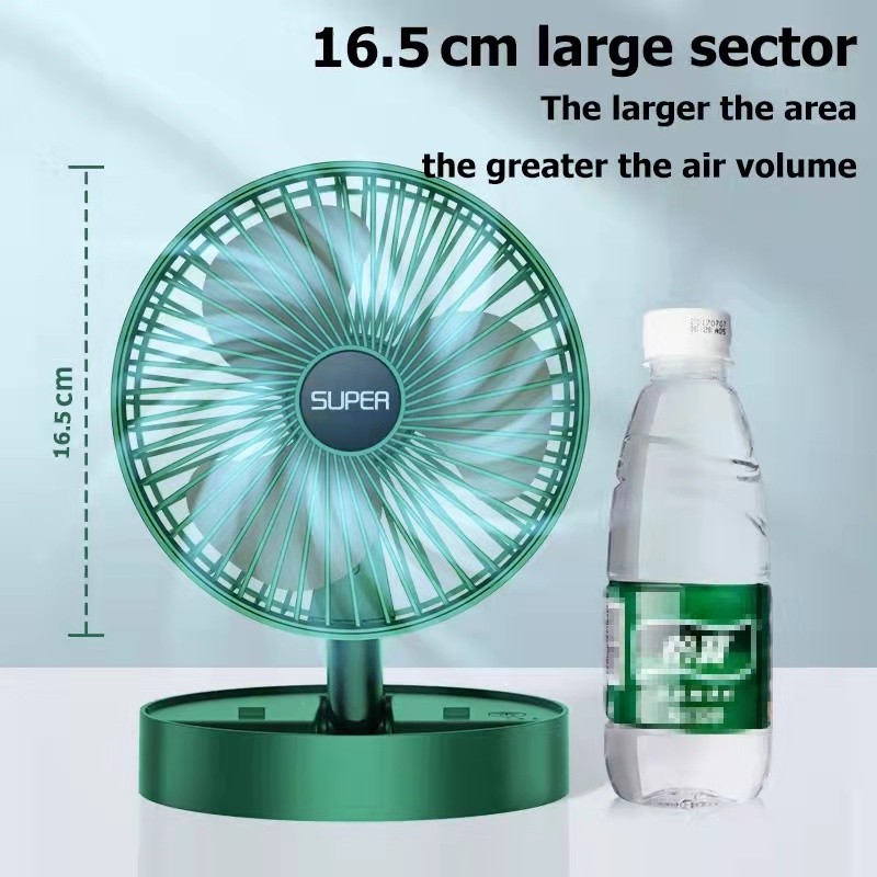 Desk$sj}Electric'C]Fan:WM@Small@z+folding@C+y@fan@E A+with USB charging ...