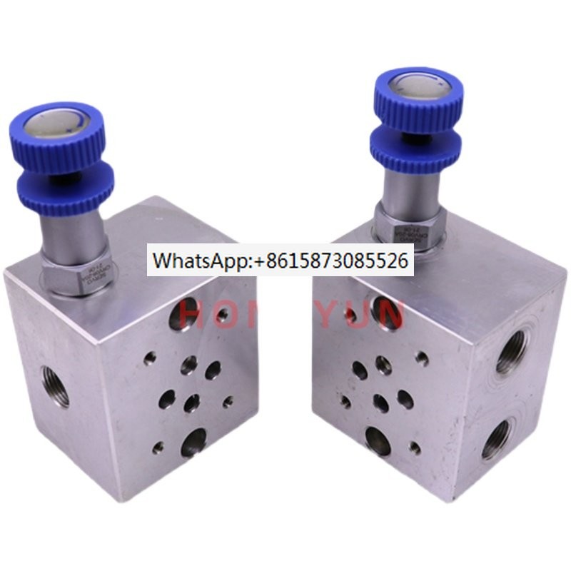 Hydraulic oil circuit block valve block 02-1W plug-in overflow valve ...