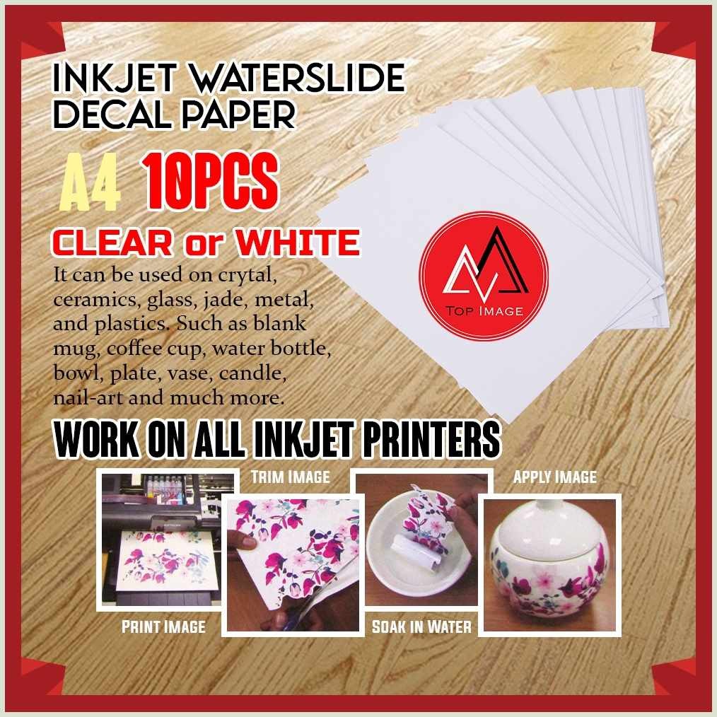 Waterslide*kp>DecalBA:Paper@BH,INKJET!z,10 b+y+D+u+Sheets Premium ...