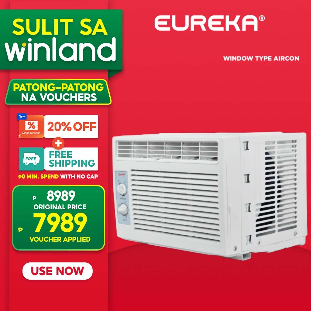 Eureka by Winland 0.6HP Air Conditioner Window Type | Aircon EWA-0.6H ...
