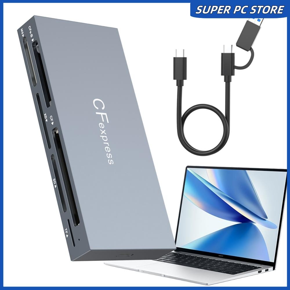 ⚜6 in 1 CFexpress Type B/CF/XD/MS/SD/TF All In One Card Reader 10Gbps ...