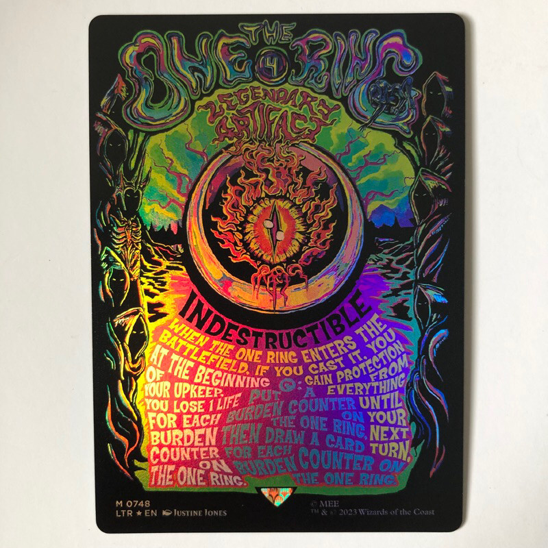 Playtest Card - The One Ring (LTR) Borderless Poster Foil | Shopee ...