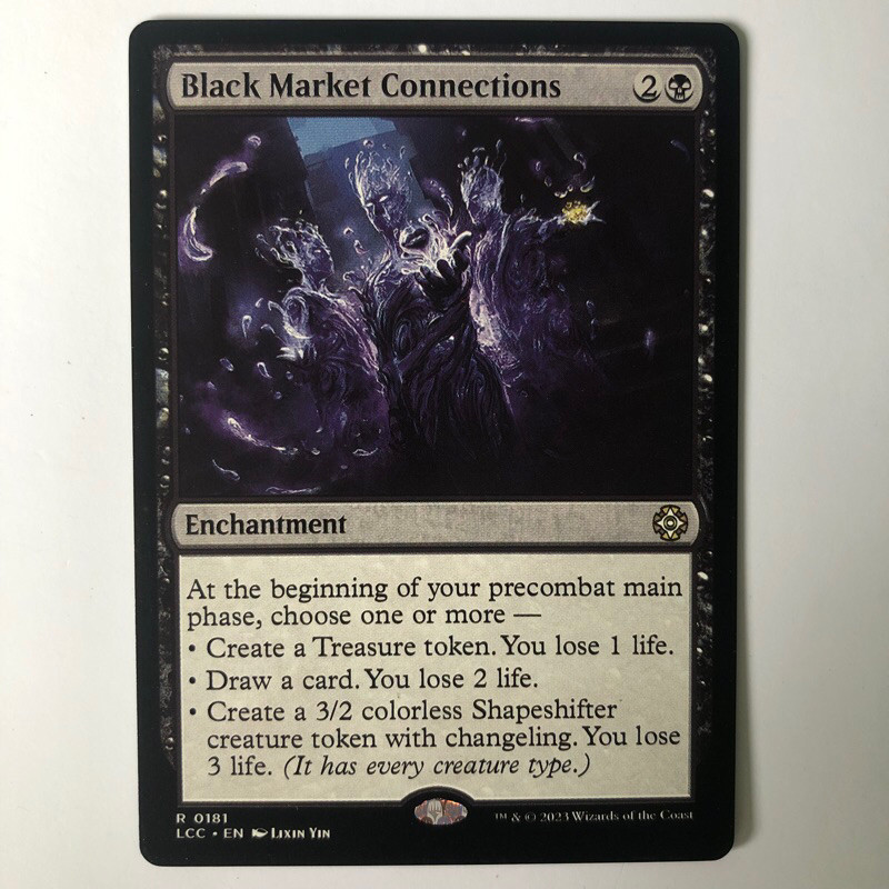 Playtest Card - Black Market Connections (LCC) | Shopee Philippines