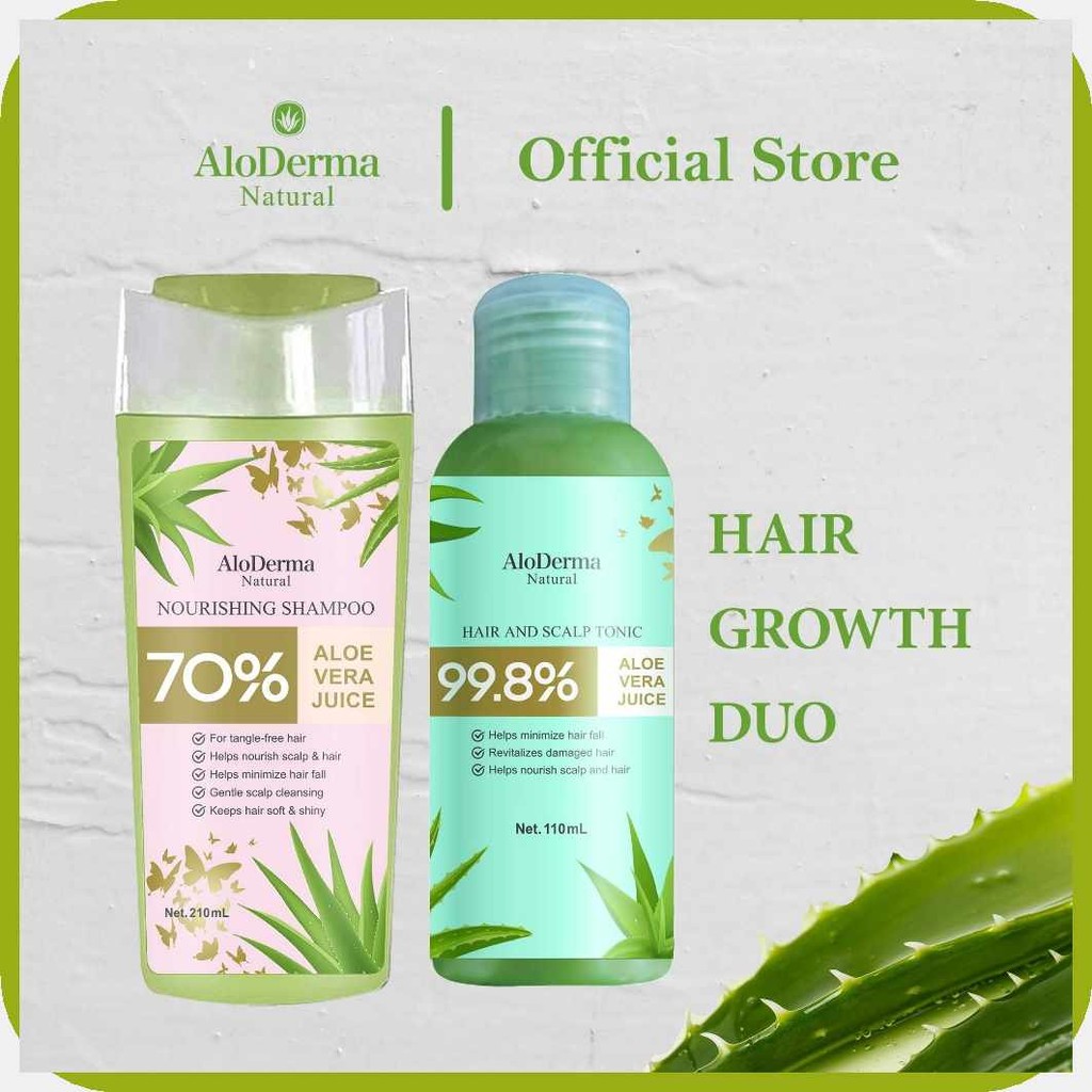 ALODERMA;Qy*~P(Set-QofS2S(ShampooC,EHaircTonic) | Shopee Philippines