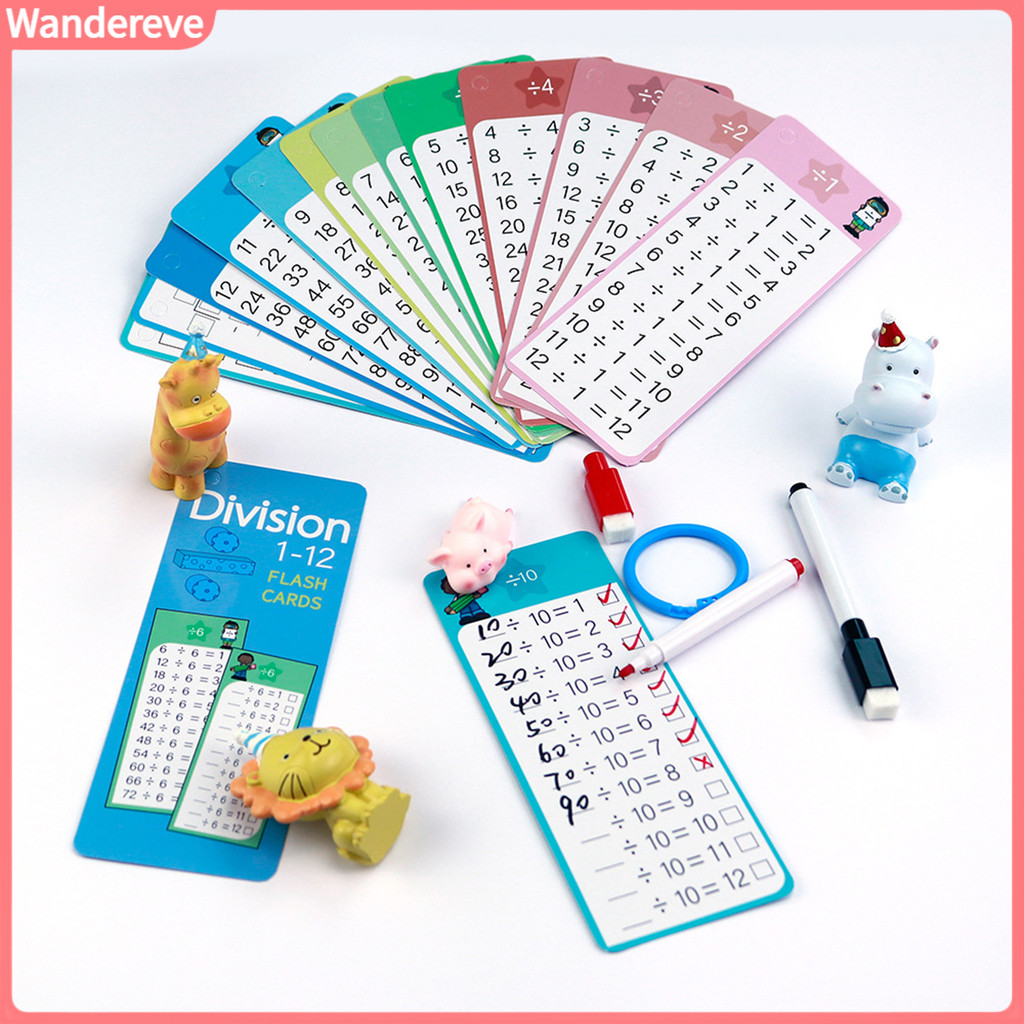 Wandereve| Educational Flashcards Math Calculation Card Math Flash ...