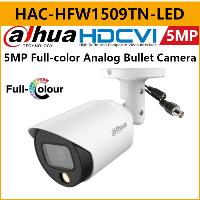 Dahua CCTV Camera 2MP/5MP HD Full-color Starlight Bullet Outdoor Wired WDR  Waterproof Analog Camera