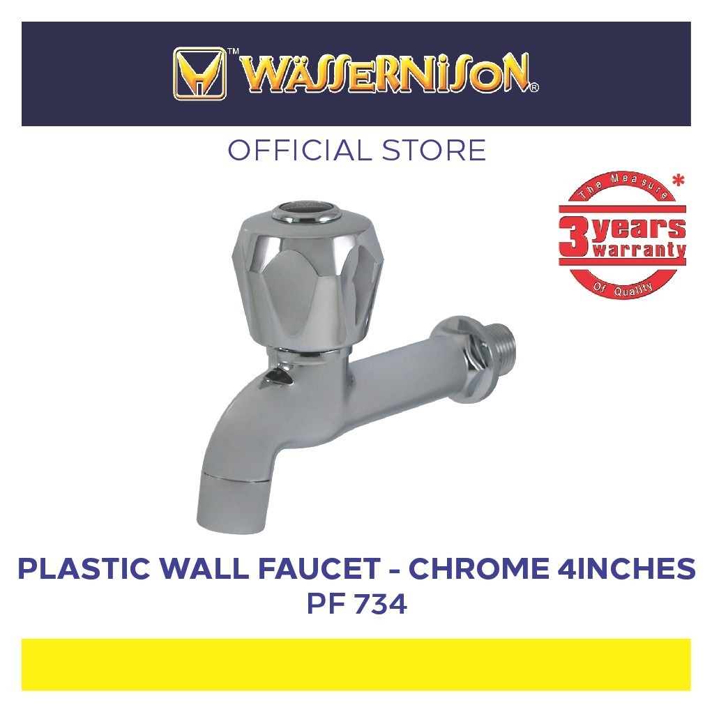 Wassernison Wall Faucet- Chrome (4 Inch) | Shopee Philippines