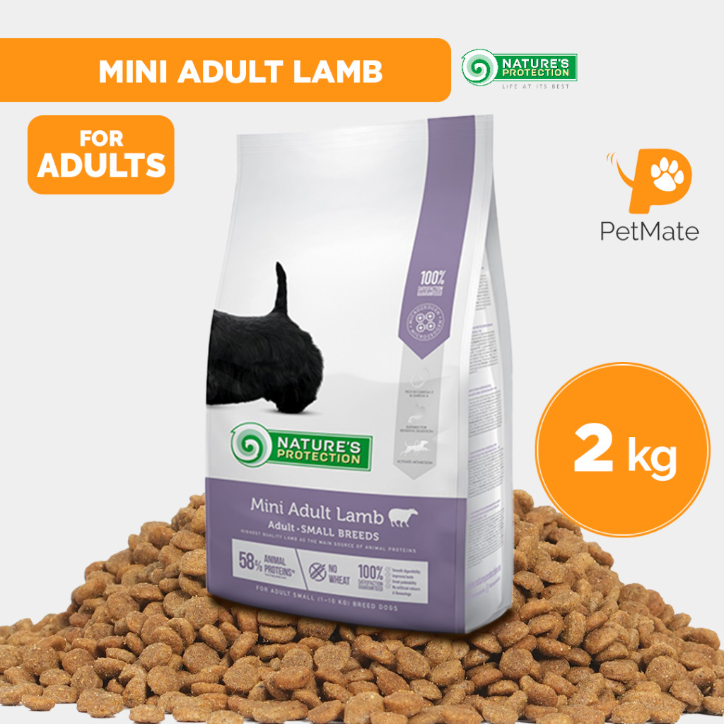Nature's Protection Adult Dog Dry Food Mini Lamb Small Breeds 2kg